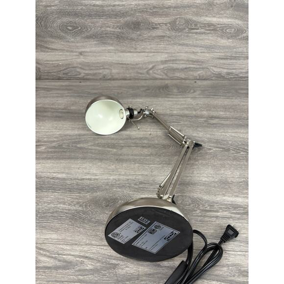 Ikea Forsa Vintage Chrome Architect's Desk Work Lamp Light - Picture 8 of 10